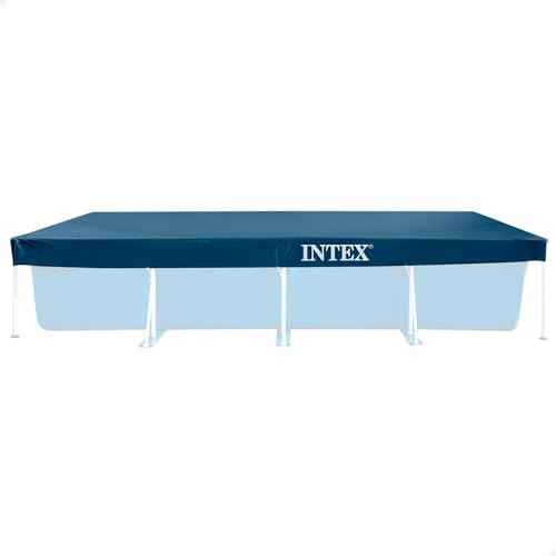 Intex Rectangular - Telo di copertura per piscina, 450 x 220 cm, protezione ideale per piscine rettangulari