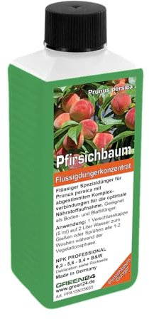 Pfirsich-Dünger - Prunus persica NPK Pfirsichbaum Flüssigdünger 250ml