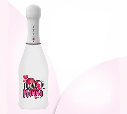 Zelda Bomboniere Sekt Geschenk Santero 200 ml I Love Mama Dekoration