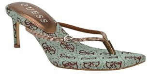 GUESS Sandalo Maya Donna con Tacco, Bronzo 750, 39 EU