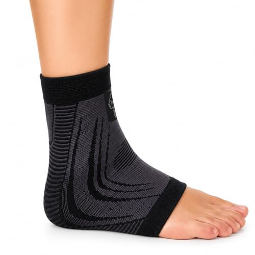 NEO X-PRO Tobillera para Esguince de Tobillo - Estabilizadora Deportiva con Compresión – Sujección para Fútbol, Running y Uso Diario – Hombre y Mujer – Ankle Support (L, Negro)