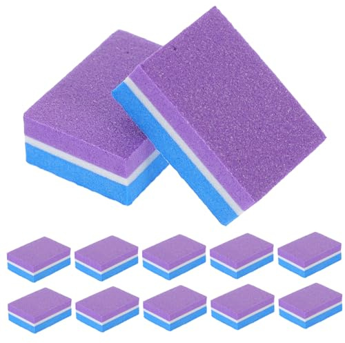 Gogogmee 50 Piezas Bloques Pulidores de Uñas Doble Cara Esponjas Manicura Portátiles para Profesional y Hogar