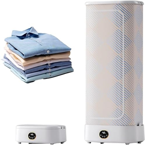 Secadora portátil, 1000W Máquina de planchar y plegar automática, con y sistema de secado rápido 360°, secadora de vapor para colgar ropa, Remote control model