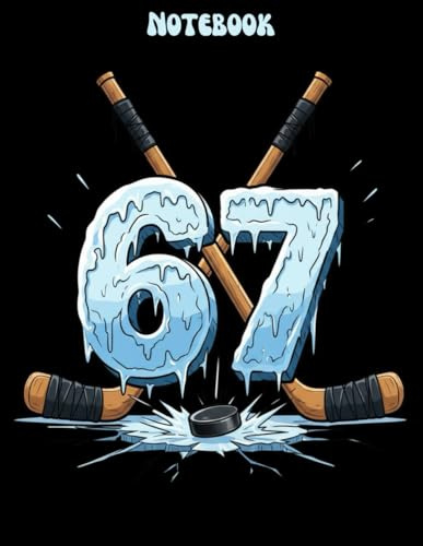 67 SIX SEVEN HOCKEY MEME NOTEBOOK