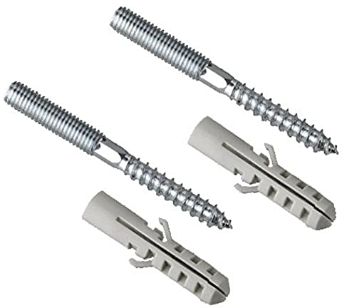 Cornat TP562251 Vis à Double Filetage m8 x 60 galvanisé avec Cheville (5 pièces), Multicolore