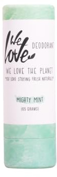 We Love The Planet Mighty Mint Natural Deodorant Stick, Minze, 65 gramm