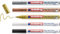 edding 780 Glanzlackmarker - schwarz weiß gold silber kupfer (metallic) - 5er Set Lackmarker - extra-feine Spitze 0,8mm - Lackstift für Glas, Stein, Holz, Kunststoff und Papier - wasserfest, sehr dünn