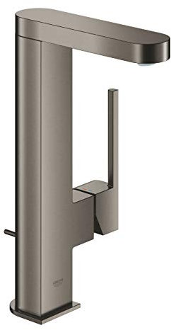 Grohe Waschtisch-Einhebelmischer PLUS 1/2, L, Abl.garn, hd graphite gebürstet