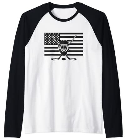 Hockeybekleidung mit amerikanischer Flagge Raglan