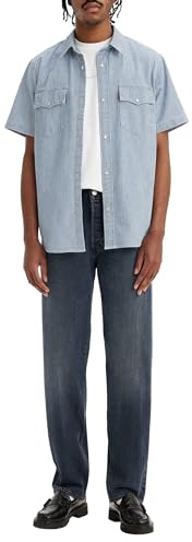 Levi's 501 Original Fit Vaqueros, Blue Black Stretch, 36W / 30L para Hombre