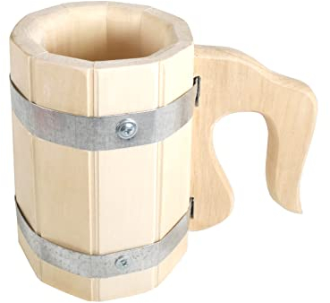 SudoreWell® Boccale da birra 0,5 litri in legno di tiglio