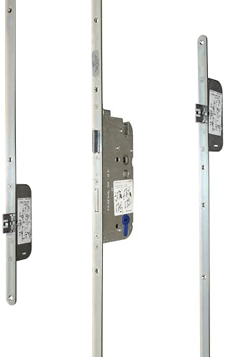 GU Secury Automatik Mehrfachverriegelung/Haustürschloss Automatikriegel, Dornmaß 65mm, Entfernung: 92mm, Stulp: 20mm, DIN Links/Rechts verwendbar (6-37509) incl. SN-TEC® Montageanleitung