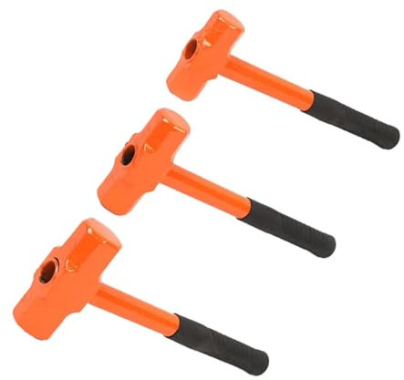 MIUYTRN Marteau octogonal résistant aux chocs, outils à main, marteau de fissuration, marteau de traîneau for le travail de démolition et de fissuration, brise les cristaux cuicui(2P Octagon Hammer)