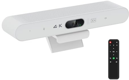 TOALLIN 4K Conference Camera with Mic and Speaker, All-in-One Video Conferencing System, AI Tracking Webcam, Auto-Framing & Speaker-Tracking, USB Video Bar for Online Meetings, Video Calls