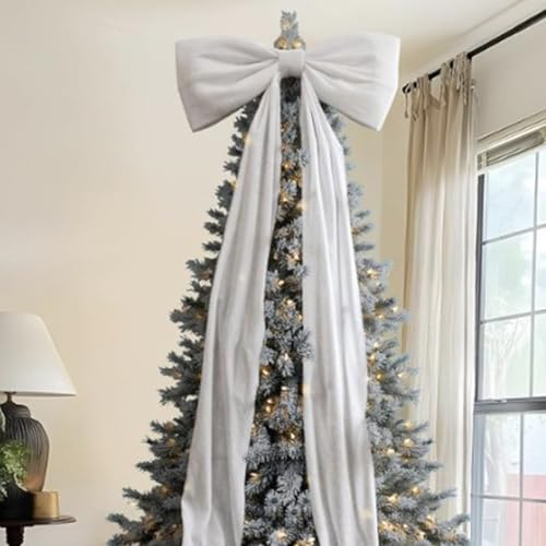 Große Weihnachtsbaumschleifen, 180CM Weihnachtsbaumspitze Schleife, Burgunderrot Samtschleifen Für Weihnachtsbäume, Riesig Rot Samtschleife Weihnachtsdekoration, Für Fenster Kaminsims Wand Tür Deko