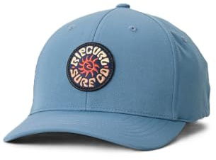 Rip Curl Pacific Rinse Flexfit KepsCurl Damer/Herrar - full-fitted cap basebollkeps Sluten på baksidan, med skärm Sommar-Vinter Vår Sommar Höst Vinter - One Size blå