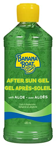 Banana Boat Aloe Vera Sun Burn Relief Gel, 16-Ounce Bottles (Pack of 3)