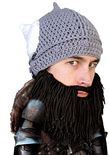 Beard Head Barbarian Thor - Original Handmade Winged Helmet and Removable Beard