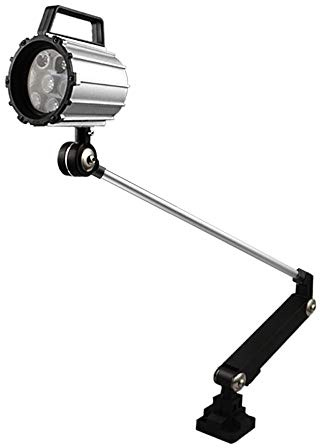 Lampada Pieghevole LED 7W IP67 Con Braccio Lungo - Impermeabile per Macchina Utensile CNC, Tornio - Braccio Prolungato in Alluminio Con Interruttore a Pulsante