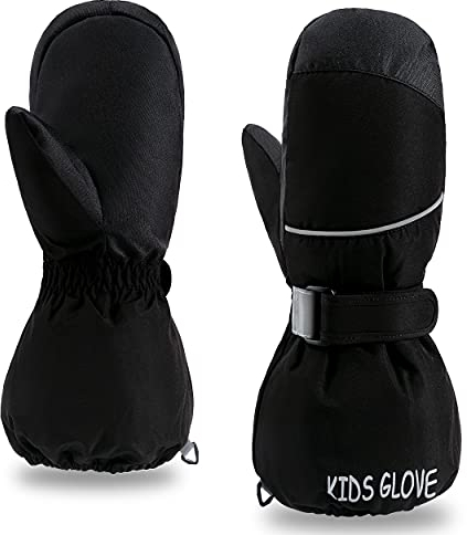 ThxToms Kinder Ski Handschuhe Fäustlinge | Winter Handschuhe -15℃ Winddicht Wasserdicht Warm | Oxford Verdickt Kalt Wetter | Outdoor Sports Snowboard Skifahren | für Junge und Mädchen
