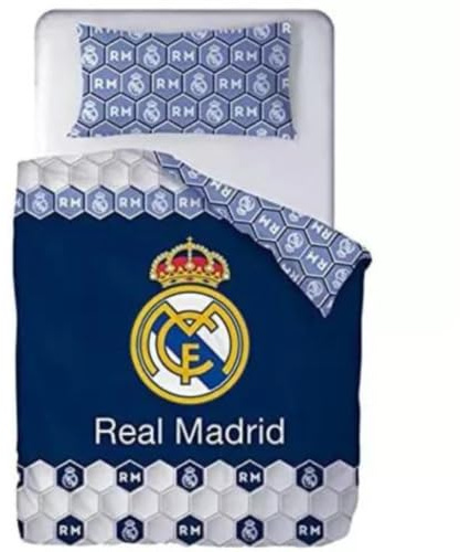 HM'S HOME'SECRET Funda Nórdica Real Madrid 2021 2 Piezas. Escudo Centrado (105 (180x220))