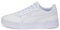 PUMA Mädchen Carina 2.0 Jr Sneaker, Puma White Puma White Puma Silver, 37 EU