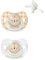 Suavinex, Night&Day Schnuller für Babys von 0-6 Monaten, Neugeborene, Leuchtend im Dunkeln Babyschnuller, Schnuller mit Physiologischem Sauger SX Pro aus Silikon, Symmetrisch, Beige, 2er-Pack
