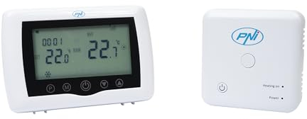 Thermostat Intelligent PNI CT36 Pro sans Fil, avec WiFi, contrôle Via l'application Internet TuyaSmart, pour installations Thermiques, Chauffage et Refroidissement en Mode Hiver et été