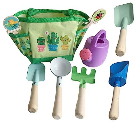 TOYANDONA Garten Spielzeug Kinder 9 Teiliges Gartenwerkzeug Set Outdoor Pflanzset Für Robuste Gartenwerkzeuge Für Im Freien Ideal Für Spiel Und Lernen Inklusive Praktischem Grünen Aufbewahrungsbeutel