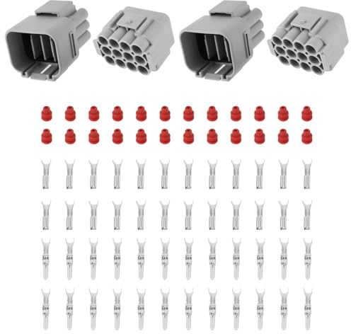LT Easiyl 2 Set di Connettori Elettrici A 12 Pin Presa Impermeabile per Auto Camion Biciclette E Barche