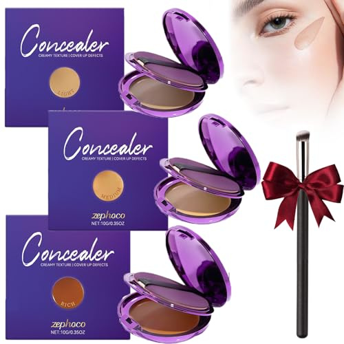 Matte Concealer Für Gesicht Und Körper, Augenkontur-Korrektor Mit Farbiger Tonerde, Make-up-Concealer – Feuchtigkeitsspendend & Aufhellend, Feuchtigkeitsspendender Concealer (Mix)