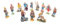 12 x Christmas Figurines 10cm Nativity Scene Set Farmers Animal Workers Jesus Dollhouse Accessories Men Official Nativity God