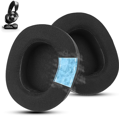 Wzsipod Ersatz-Ohrpolster für SteelSeries Arctis, Nova Pro Wired, Nova 1/1X/1P/3/7/7X/7P Gaming-Kopfhörer – verbesserter Klang, hoher Komfort (schwarz)