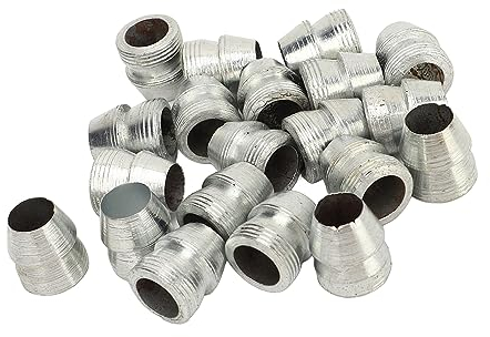 Yusat 20 cuñas redondas de seguridad con mango de hacha de acero para martillo de hacha de hacha de martillo (16 mm)