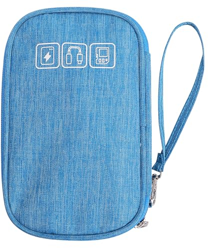 Aruicheng Kabeltasche Organizer Kabel Organizer Tasche Wasserdicht Elektronische Zubehör Organizer 2 Schicht Reise Kabel Tasche für Ladegerät Kabel Festplatten Powerbank
