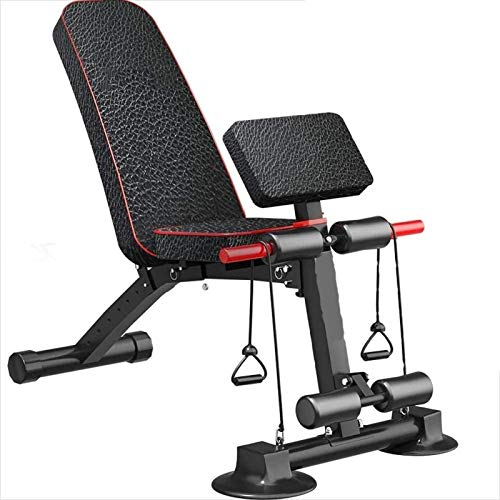 GaRcan Verstellbare Sit-Up-Bank, Mehrzweck-Krafttrainingsbank, Klappbare Hantelbank, Für Anfänger und Profis, Maximale Belastung 300 Kg