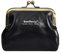 Amexo Leder Geldbörse Klein Portemonnaie, Vintage Münzbeutel mit Clipverschluss Kisslock, PU Geldtasche Tragbare Coin Purse Mini Münzbörsen für Damen Kinder (Schwarz)