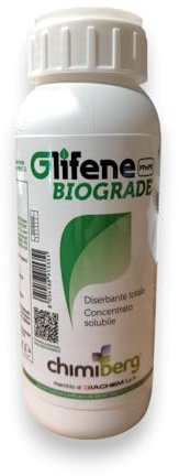 Glifene Biograde PFnPE diserbante a base di Glifosate, erbicida sistemico, graminacee, dicotiledoni. Senza Patentino. Flacone 500 ml