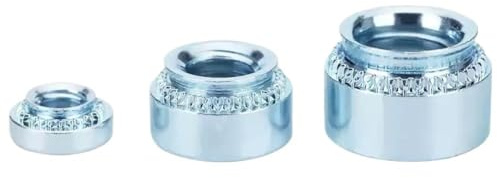 Förzinkad kolstål trycknitmutter självlåsande klämmutter pressmutter for montering av metallplåt(S-440-0(5pcs))