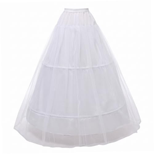 Neptuiby Enagua de Falda de aro, Enagua de Crinolina de aro Doble de Acero, de Falda de Mujer para Vestidos de Novia..