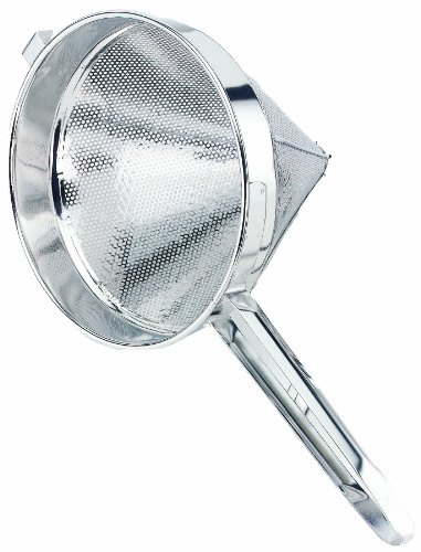 Crestware 12-Inch Coarse Mesh Strainer, Stainless Steel, China Cap