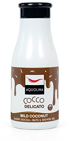 Aquolina duschgel delikat kokos. Krämigt, lätt skumbad som absorberas snabbt – 250 ml