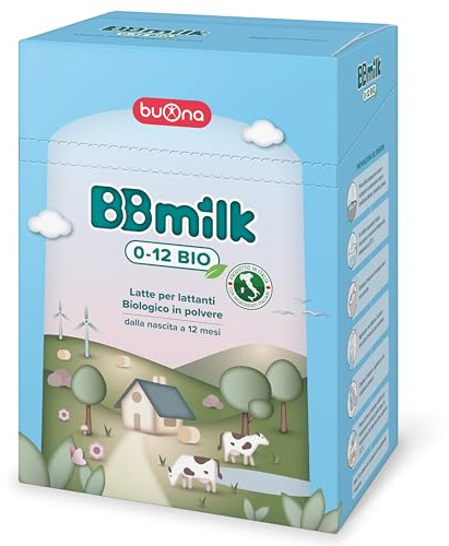 BBmilk Buona Latte in Polvere per Neonati BB Milk 0-12 Bio 2x400g, Indicato dalla Nascita fino ai 12 mesi, Qualora l’Allattamento non sia Possibile o Sufficiente, Formula Completa