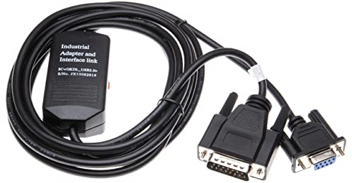 vhbw Seriell Adapter Programmierkabel RS-232 kompatibel mit Computer & Peripheriegeräte Siemens Simatic S5 CPU 942, 943, 943B 300cm schwarz