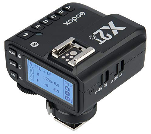 Godox X2T-C Disparador Remote para Canon cámaras, 2.4G Transmisor de Disparo de Flash inalámbrico para Canon con E-TTL II HSS 1 / 8000s Función de Grupo LED Panel de Control Actualización de firmware