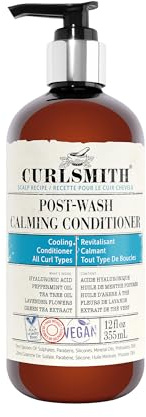 Curlsmith - Post-Wash Calming Conditioner - Vegan Cooling Rinse-Out Conditioner for any Hair Type, Scalp Soothing (355ml/12 fl oz)
