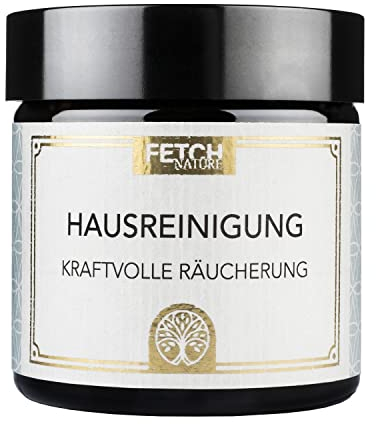 FetchNature Hausreinigung Räuchermischung – energetische Raumreinigung mit weißem Salbei, Beifuß & Wacholder | 100 % natürlich & handgemacht im Allgäu | 50 ml (50 ml, 50.00, Milliliter)