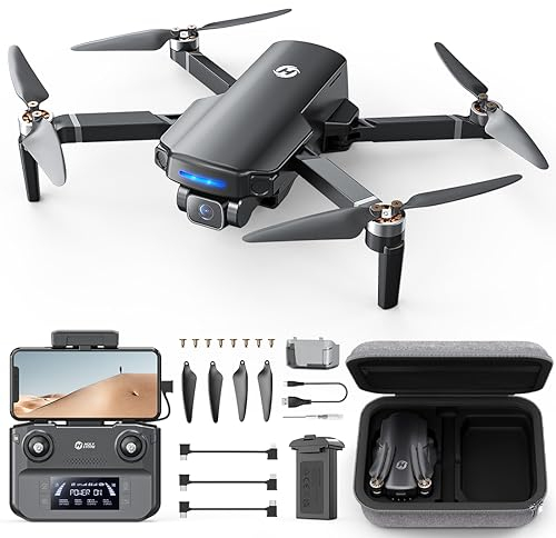 Holy Stone HS360S Drohne mit Kamera 4K GPS für Erwachsene, 3KM Große Reichweite 5G Bildübertragung, 20 Min. Lange Flugzeit, Follow-Me,Rückkehr,RC faltbar Drohnen komplettset unter 249g Anfänger,C0