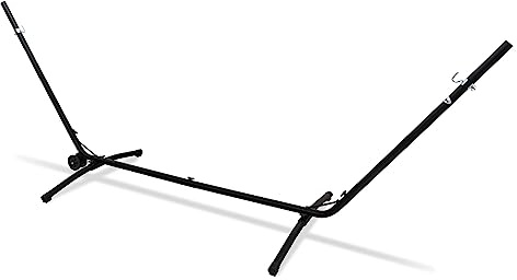 AMANKA 335x100 Supporto per Amaca Regolabile con Ruote - 120kg Struttura per Amaca Sospesa - Base Amaca per 2 Persone Dondolo Amaca da Giardino Sostegno Porta Amaca Senza Amaca Struttura Porta Amaca
