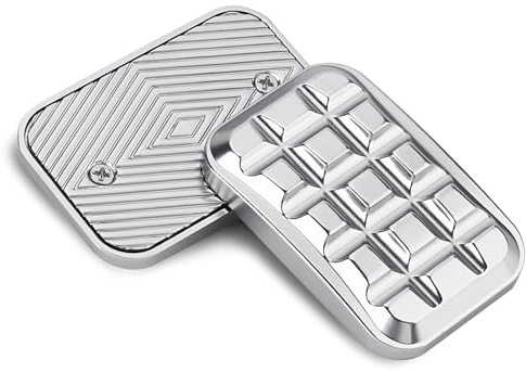 OBEST Fidget Toys Metal Slider de Ladrillo Cuadrado, Juguete Deslizante Magnético EDC Metal para Aliviar Estrés y Ansiedad, Juguete Sensoriales para Autismo y Tdah, Juguetes Escritorio Oficina Adulto